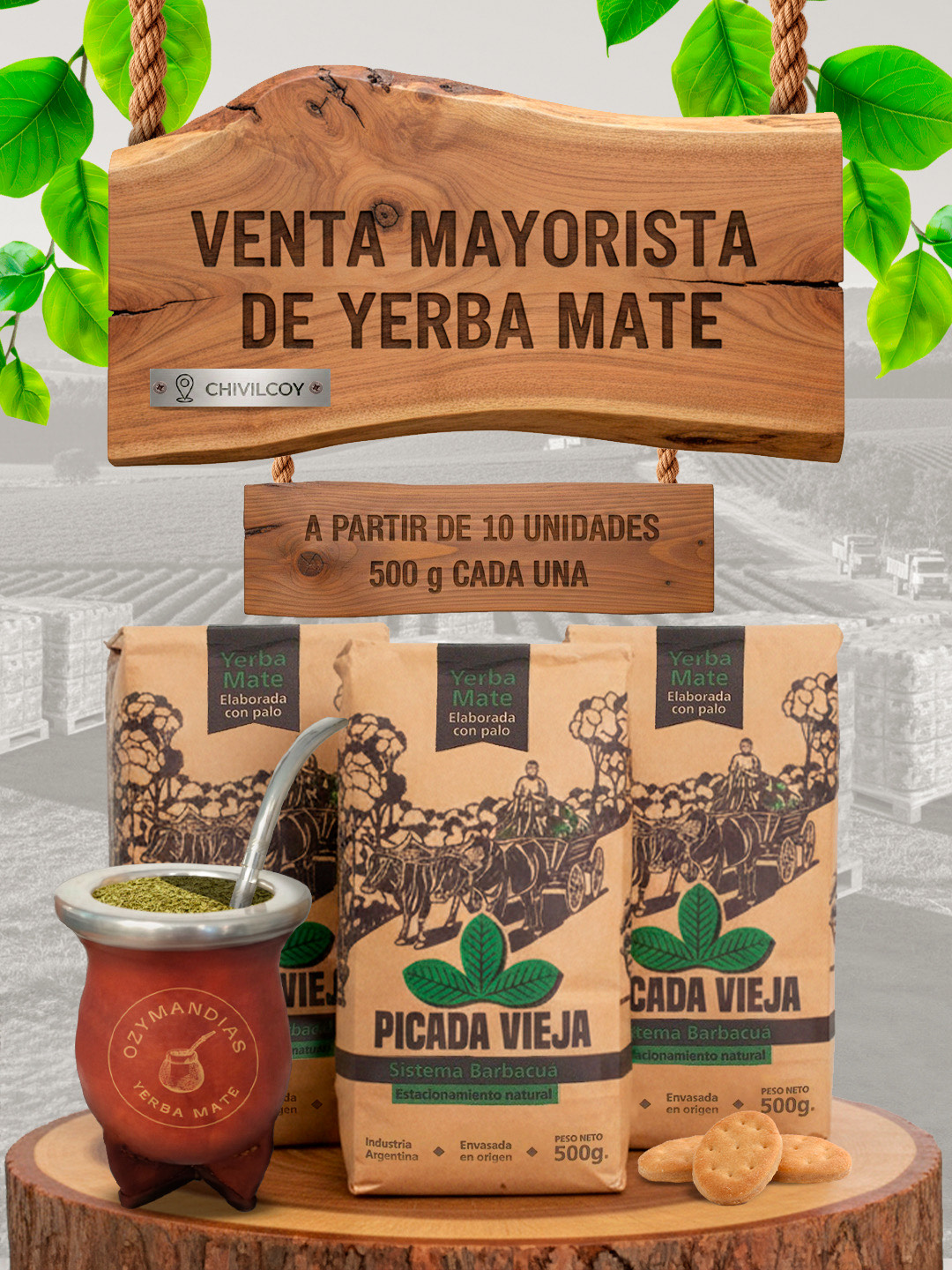 Venta Mayorista de Yerba Mate Picada Vieja